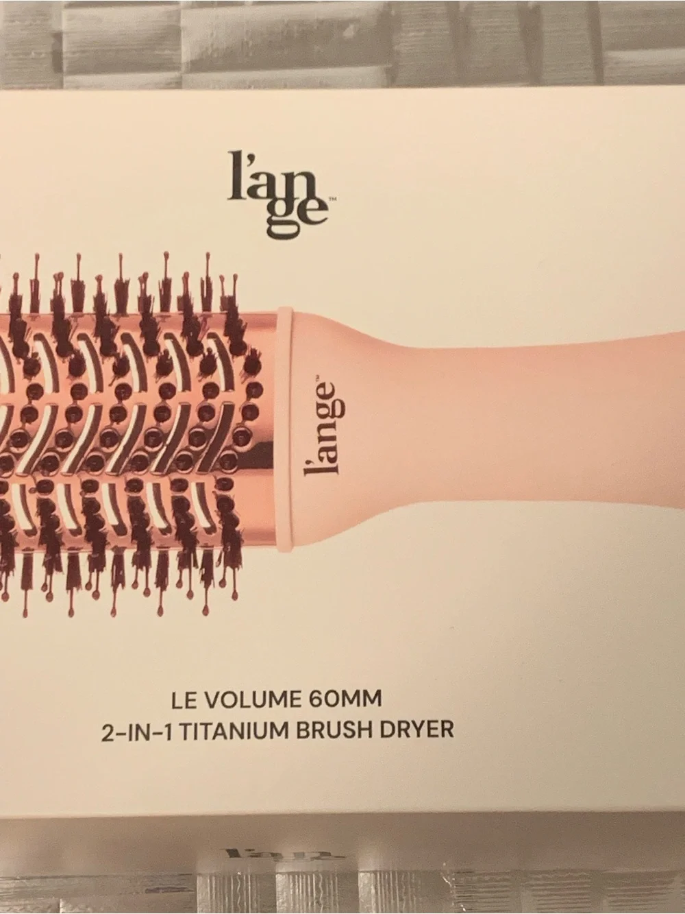 L'ange Hair Le Volume 2-in-1 Box, 60MM Brush Cover, Cleaning Tool READ